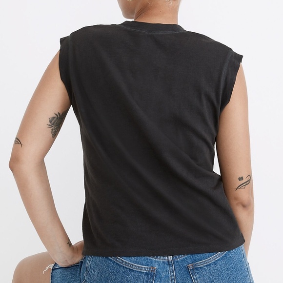 Madewell Garment-Dyed Henley Muscle Tee size L - Picture 3 of 8